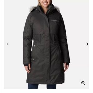 Columbia insulated water-resistant jacket. Size medium in charcoal.